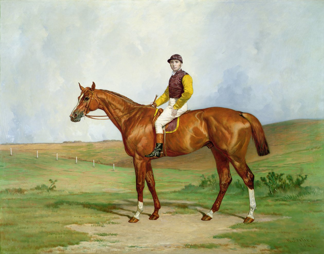 Bir Yarış Atının Portresi, 1884 by William A. Sextie