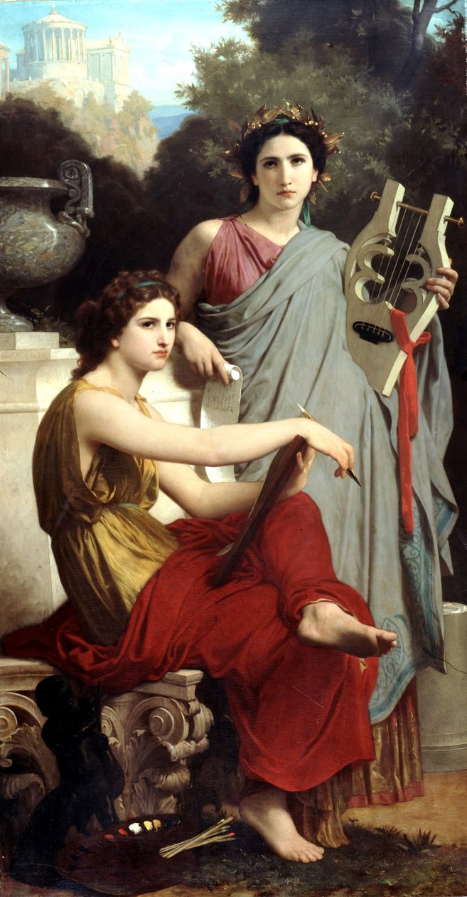 Sanat ve Edebiyat by William Adolphe Bouguereau