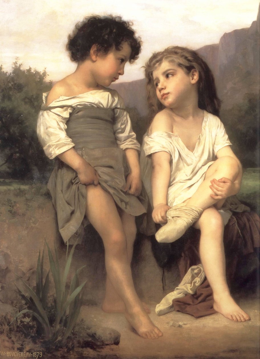 Çayın Kenarında by William Adolphe Bouguereau