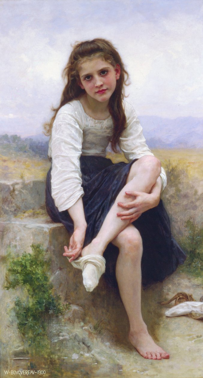 Banyodan Önce by William Adolphe Bouguereau