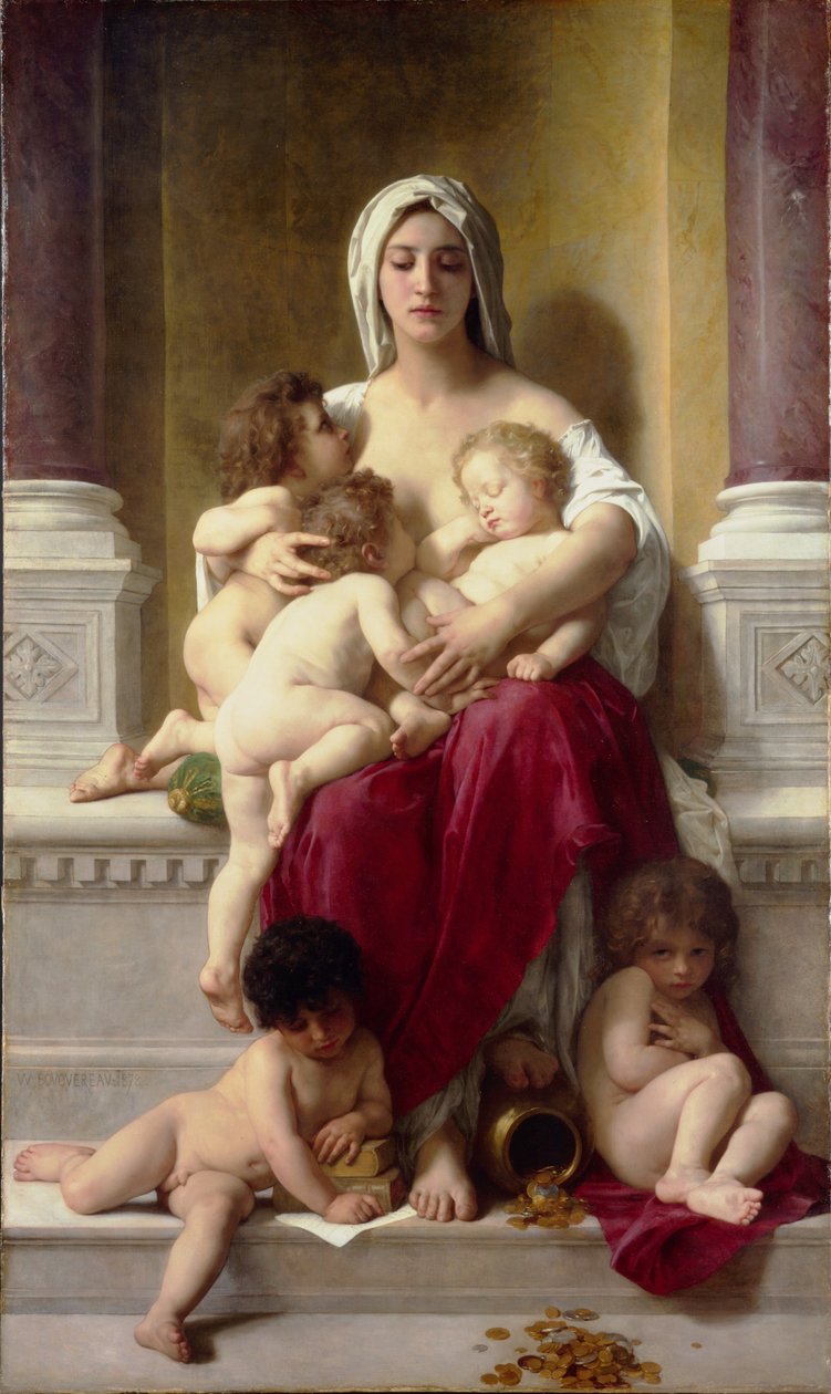 Hayır kurumu by William Adolphe Bouguereau