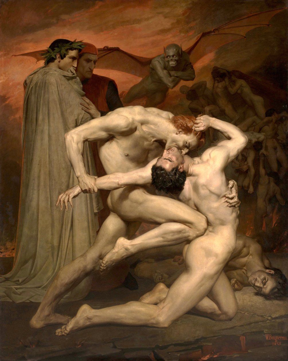 Dante ve Virgil by William Adolphe Bouguereau
