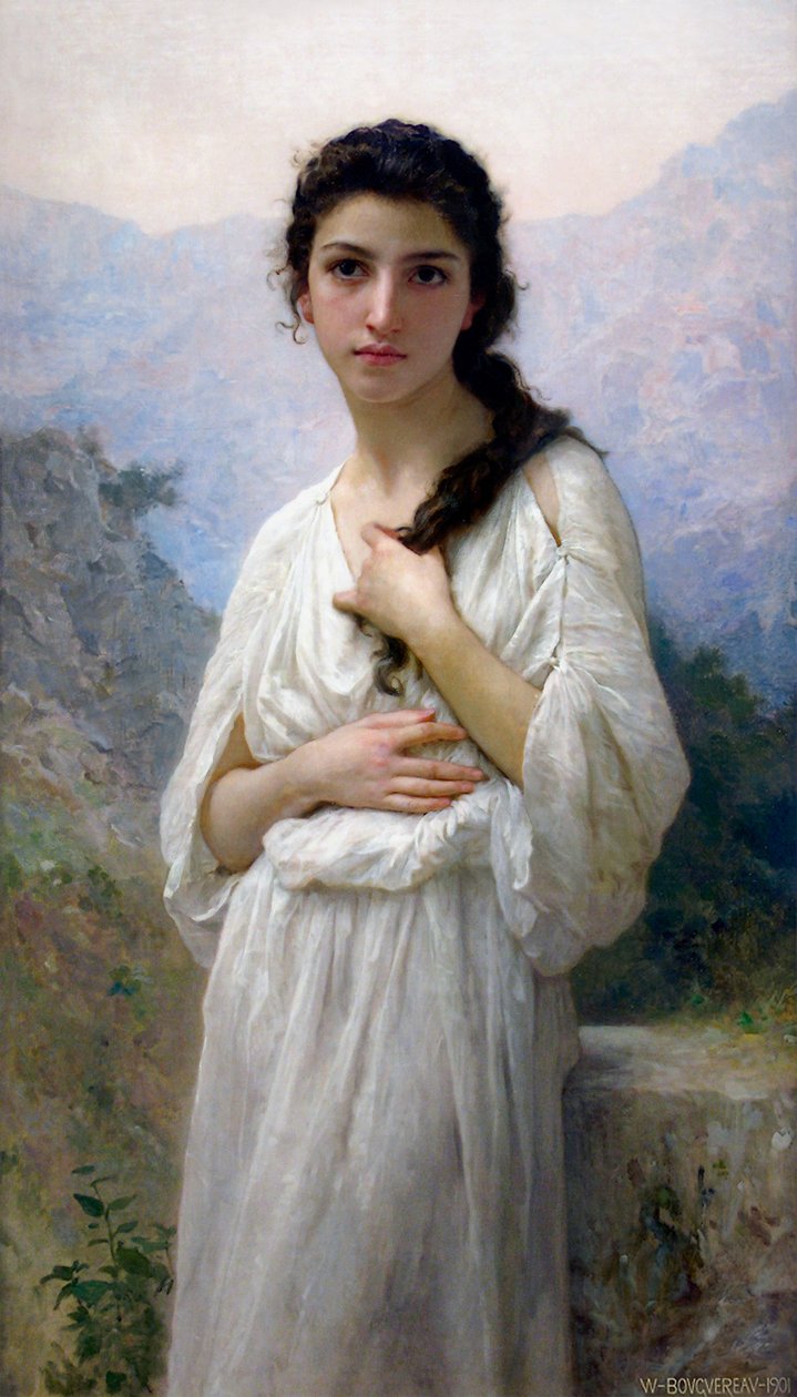 Meditasyon by William Adolphe Bouguereau