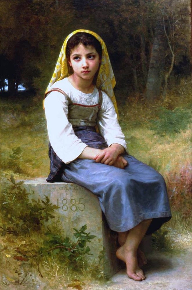 Meditasyon by William Adolphe Bouguereau