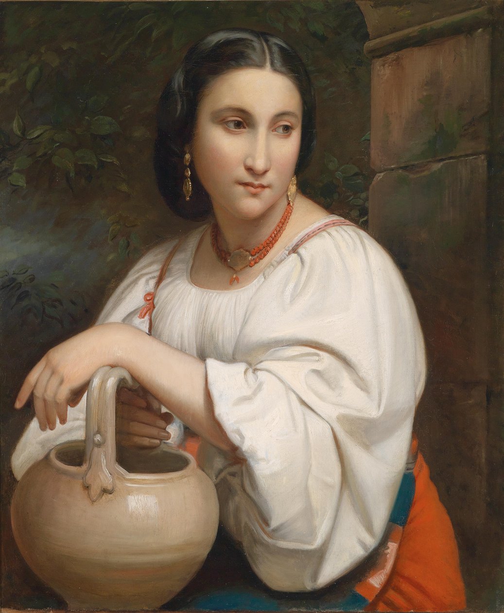 Genç bir Romalının portresi by William Adolphe Bouguereau