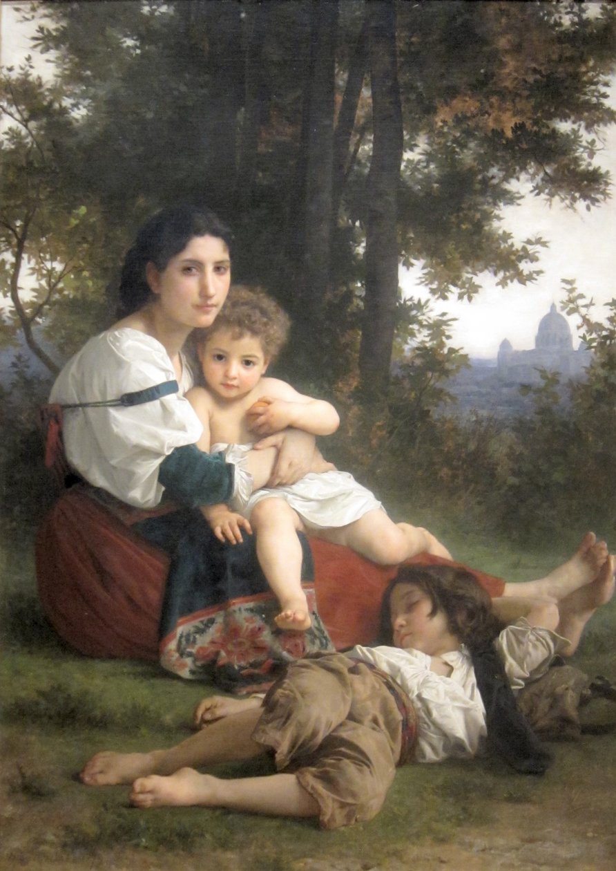 Dinlenmek by William Adolphe Bouguereau