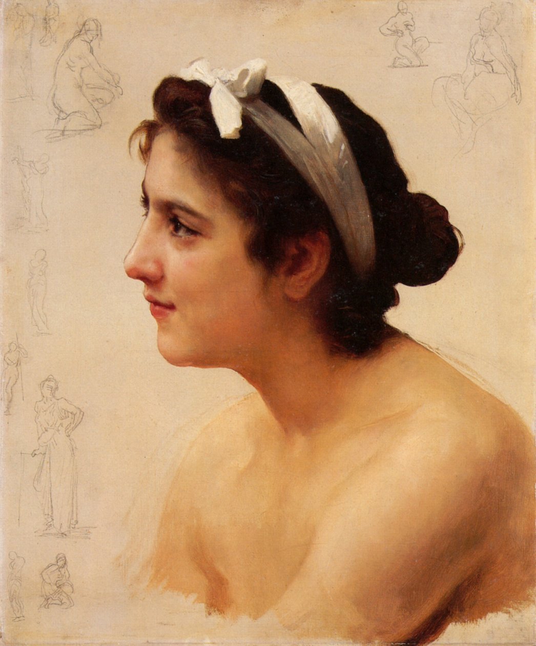Aşk Teklifi İçin Bir Kadının İncelenmesi by William Adolphe Bouguereau