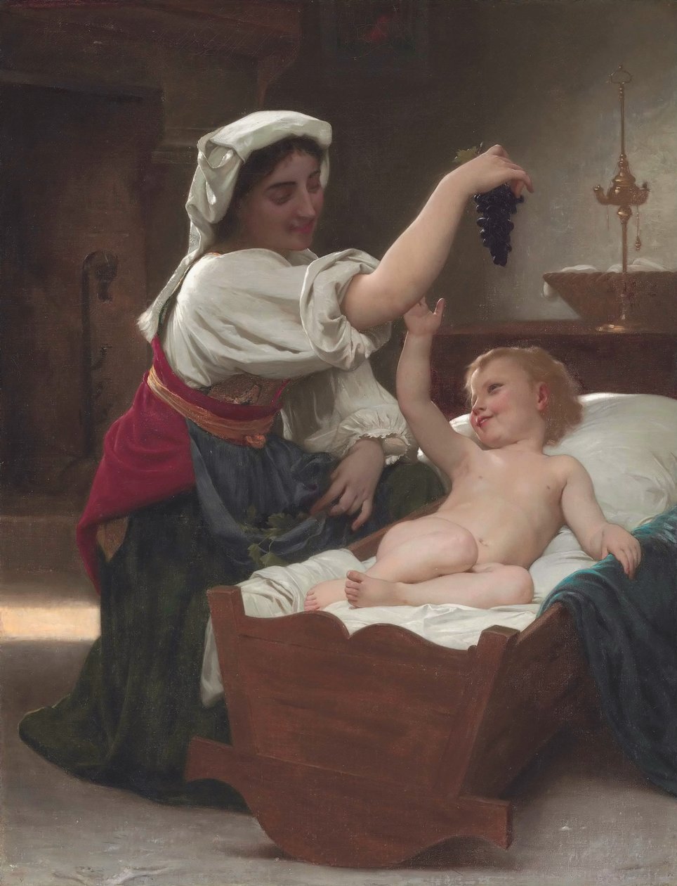 üzüm salkımı by William Adolphe Bouguereau
