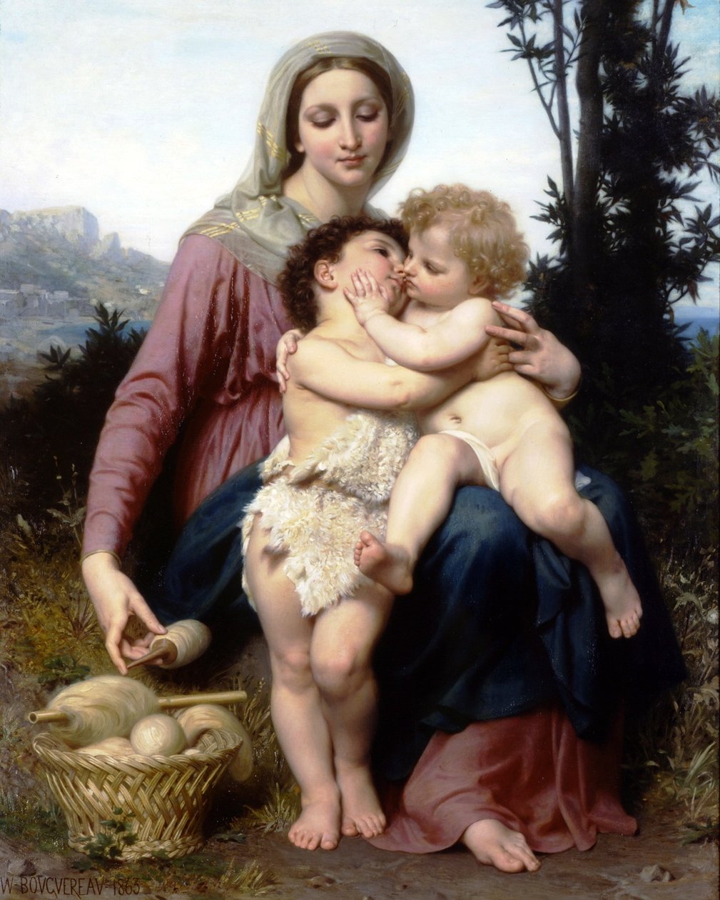 Kutsal Aile by William Adolphe Bouguereau