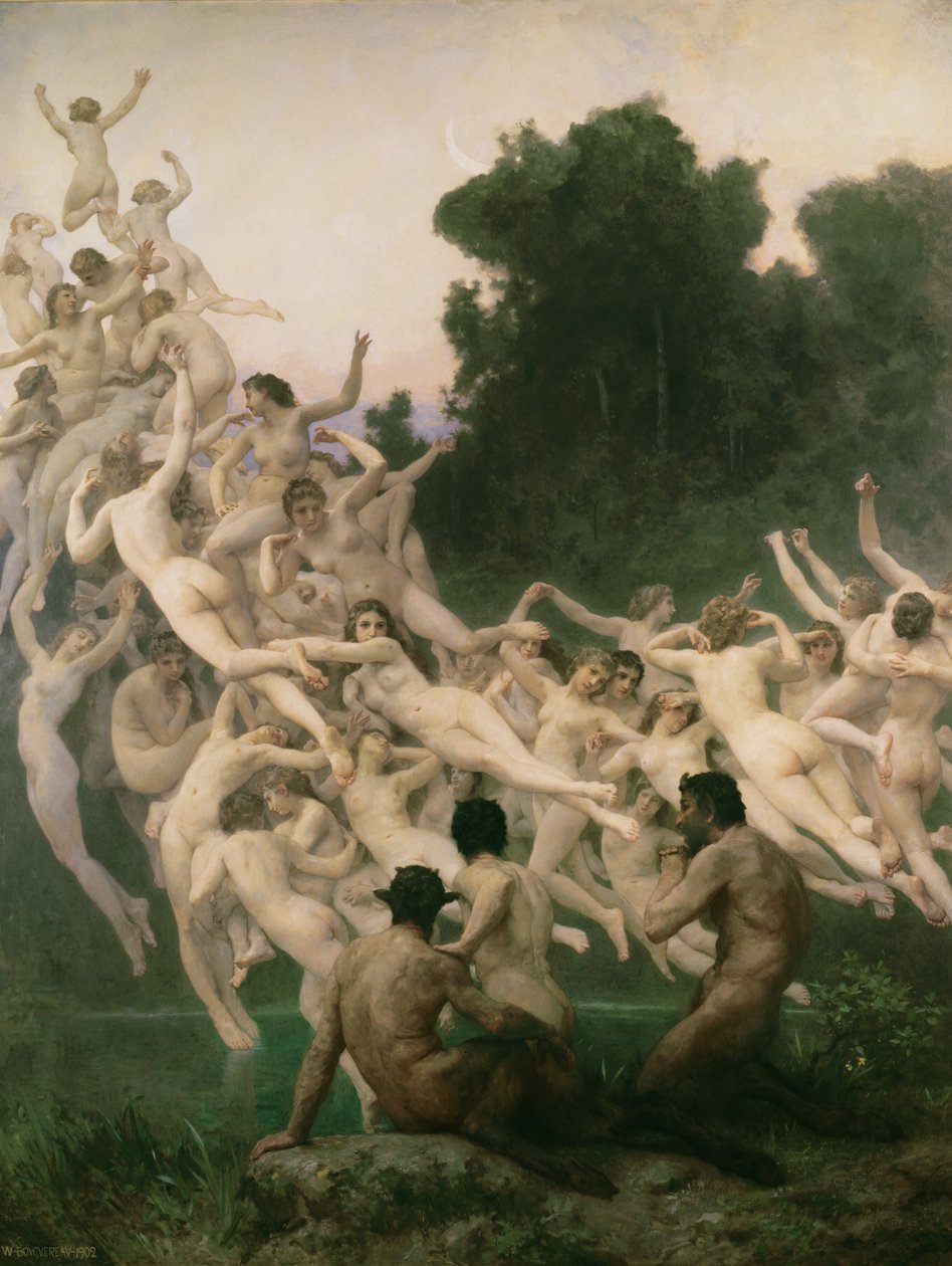 Oreads by William Adolphe Bouguereau