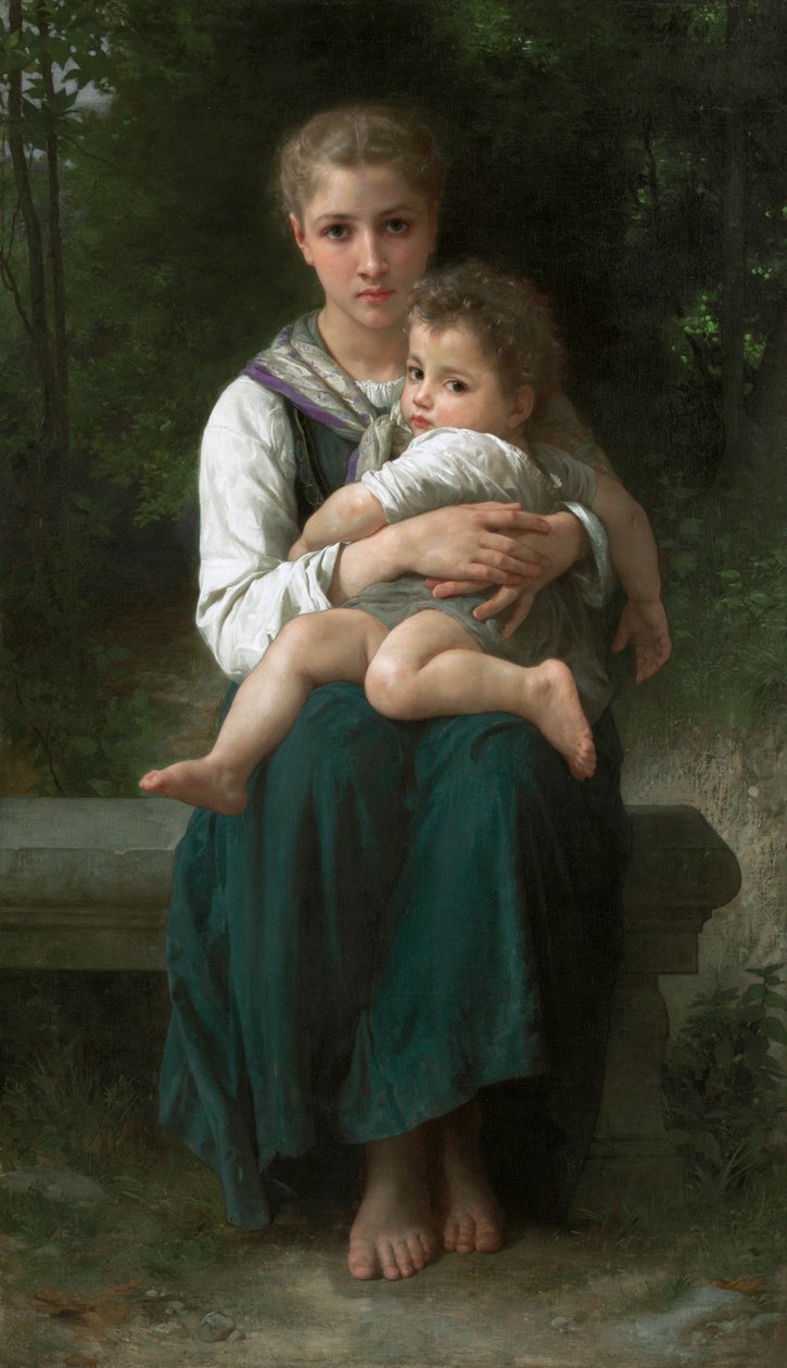 iki kız kardeş by William Adolphe Bouguereau