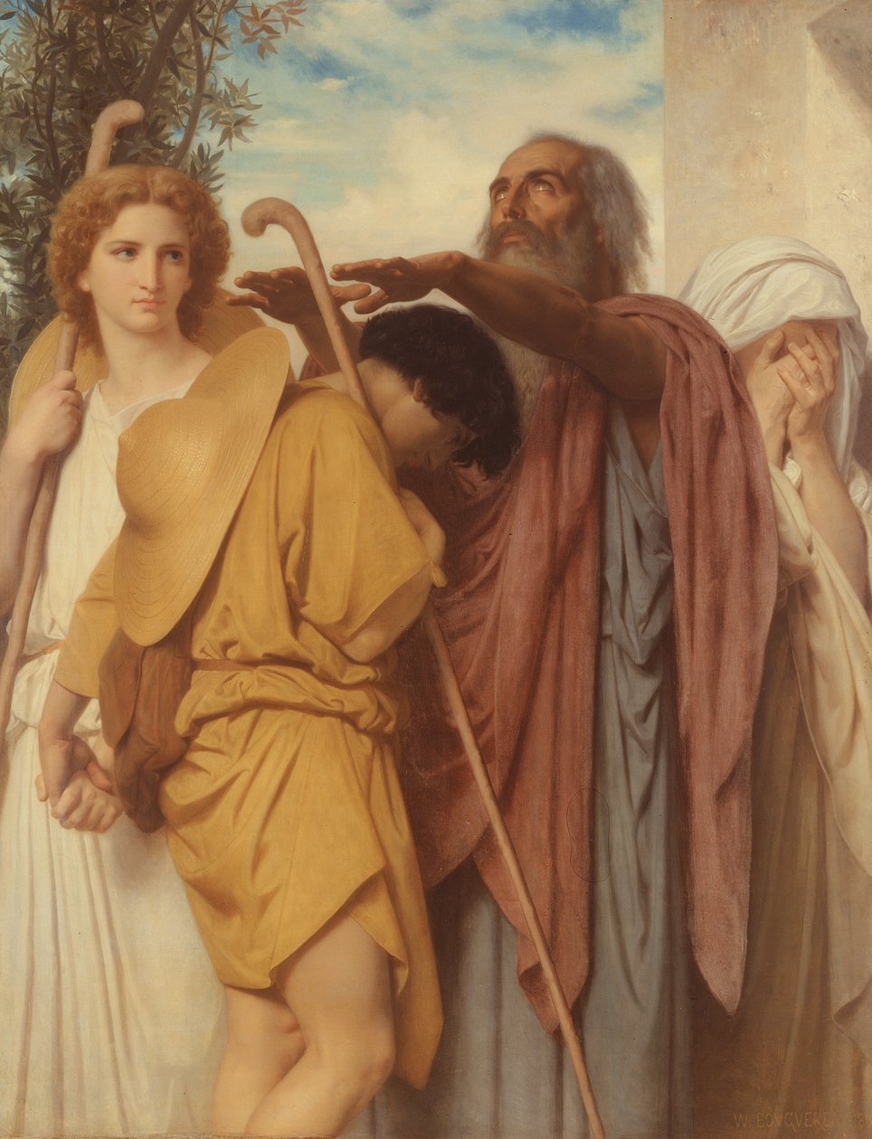 Tobias Babasının Nimetini Aldı, 1860 by William Adolphe Bouguereau