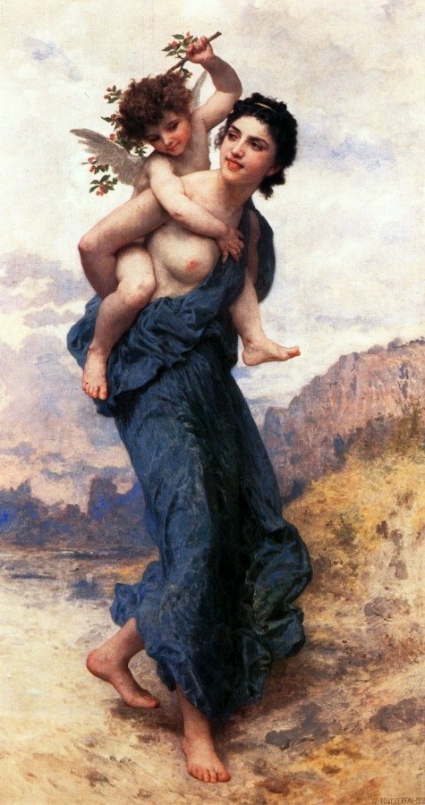 Venüs ve Aşk Tanrısı by William Adolphe Bouguereau