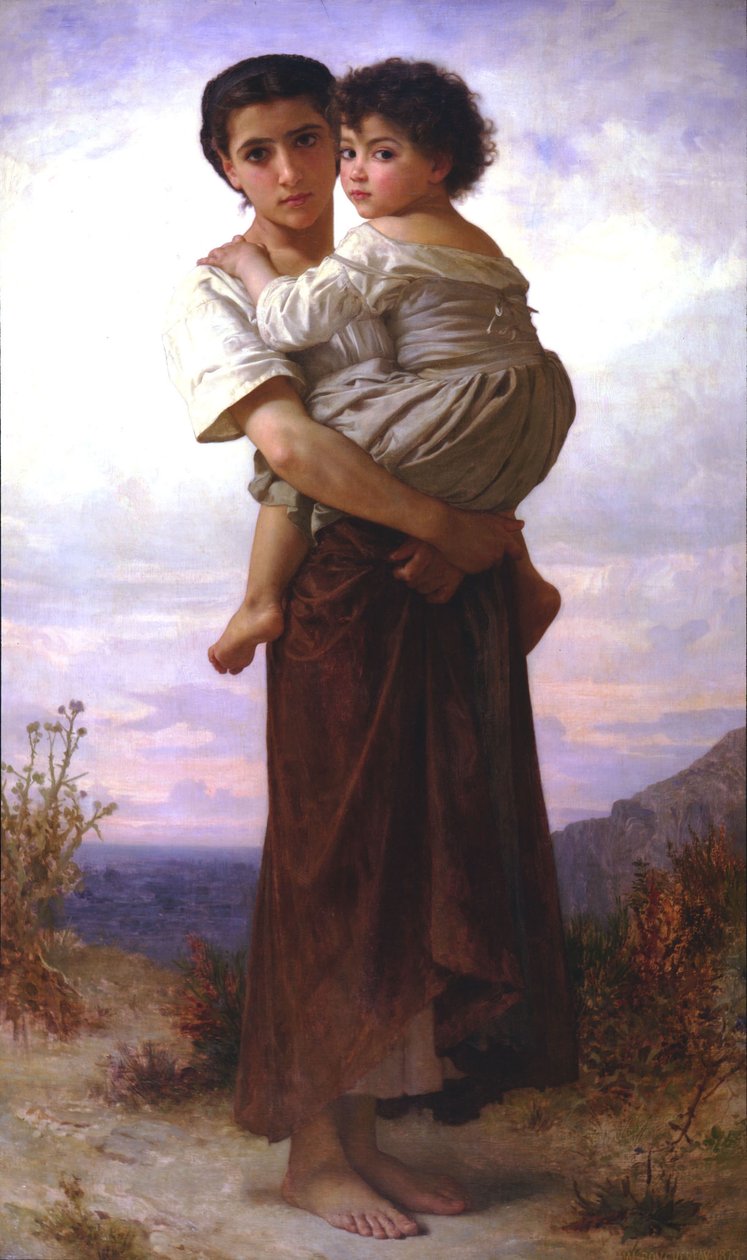 genç çingeneler by William Adolphe Bouguereau
