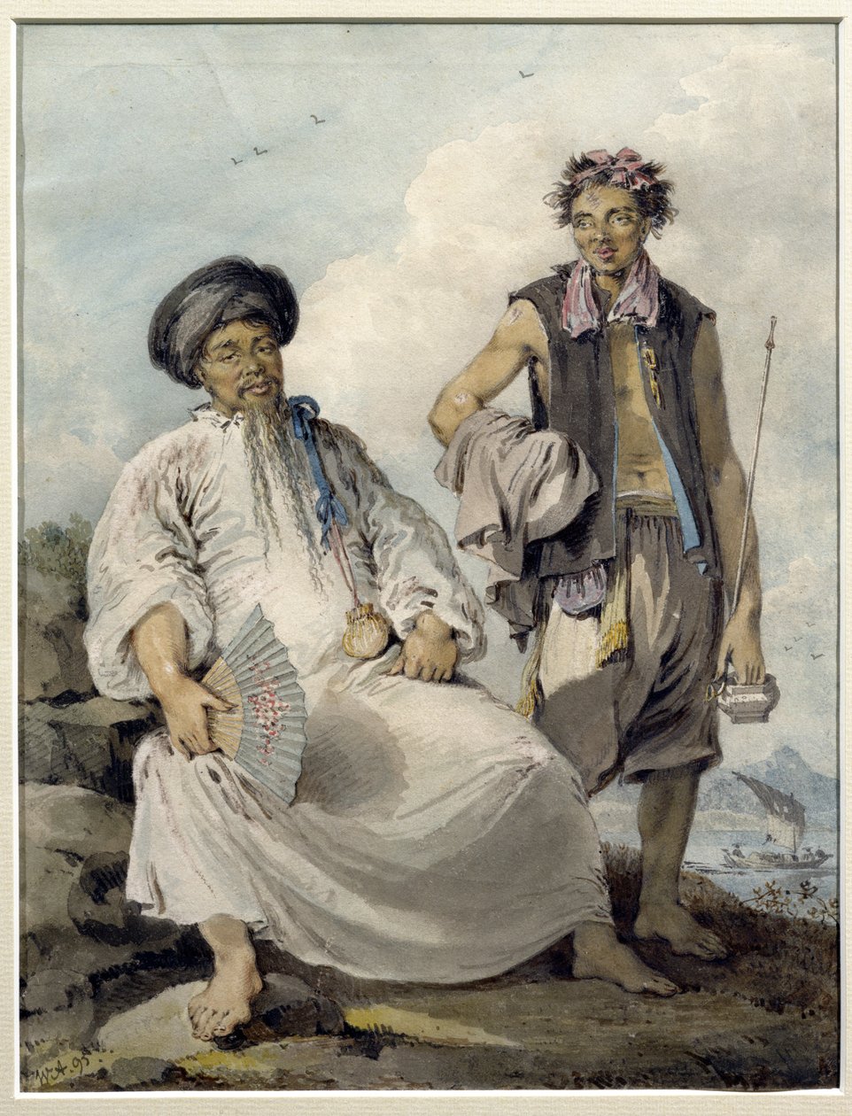 Mandarin Boru Taşıyıcılı, 1795 (wc) by William Alexander