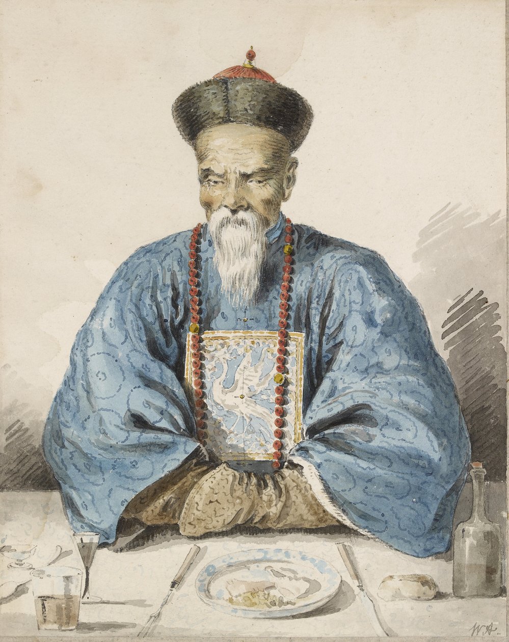 Four-on of Canton (kağıt üzerine grafit üzerine sulu boya) by William Alexander