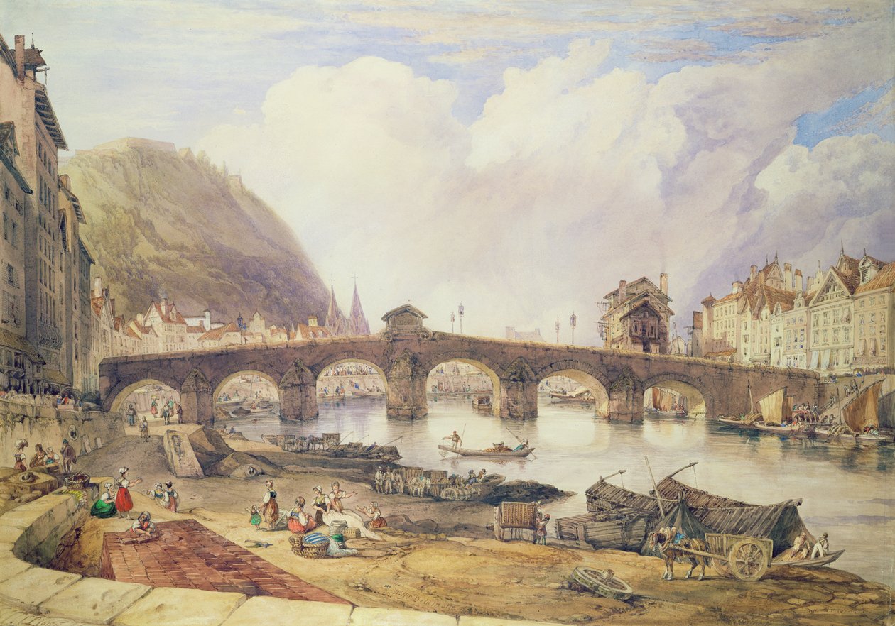 Kemerler Köprüsü, Liege by William Alfred Delamotte