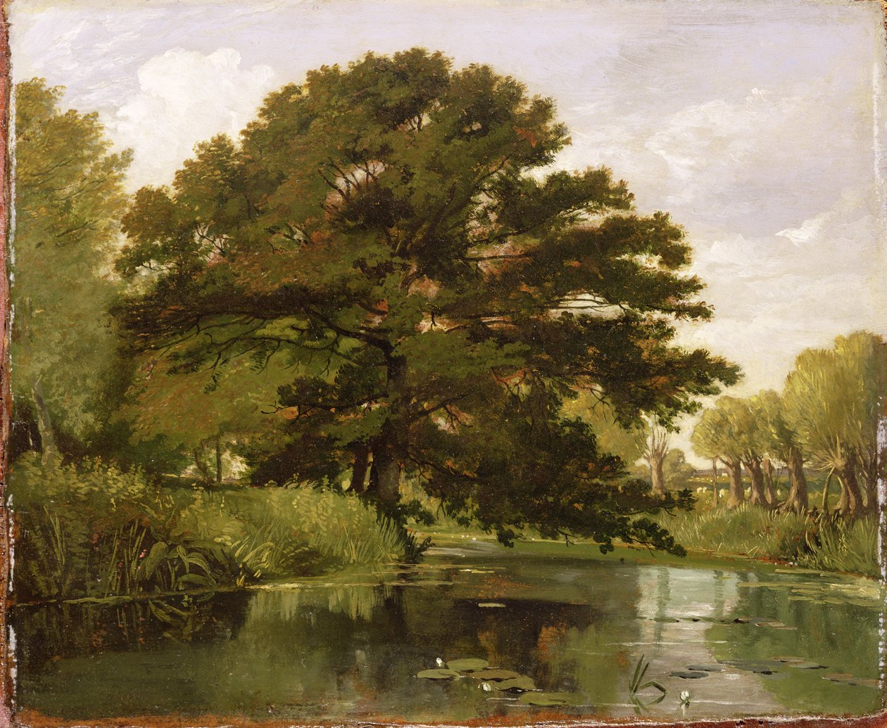 On the Isis, Waterperry, Oxfordshire, 1806  by William Alfred Delamotte