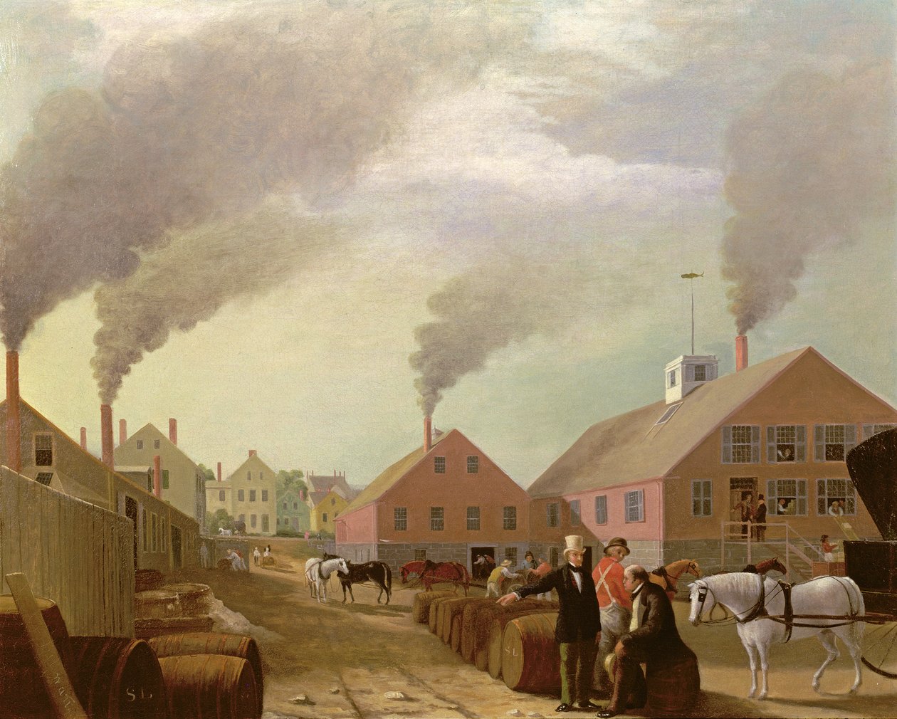 Leonard Oil Works  by William Allen Wall