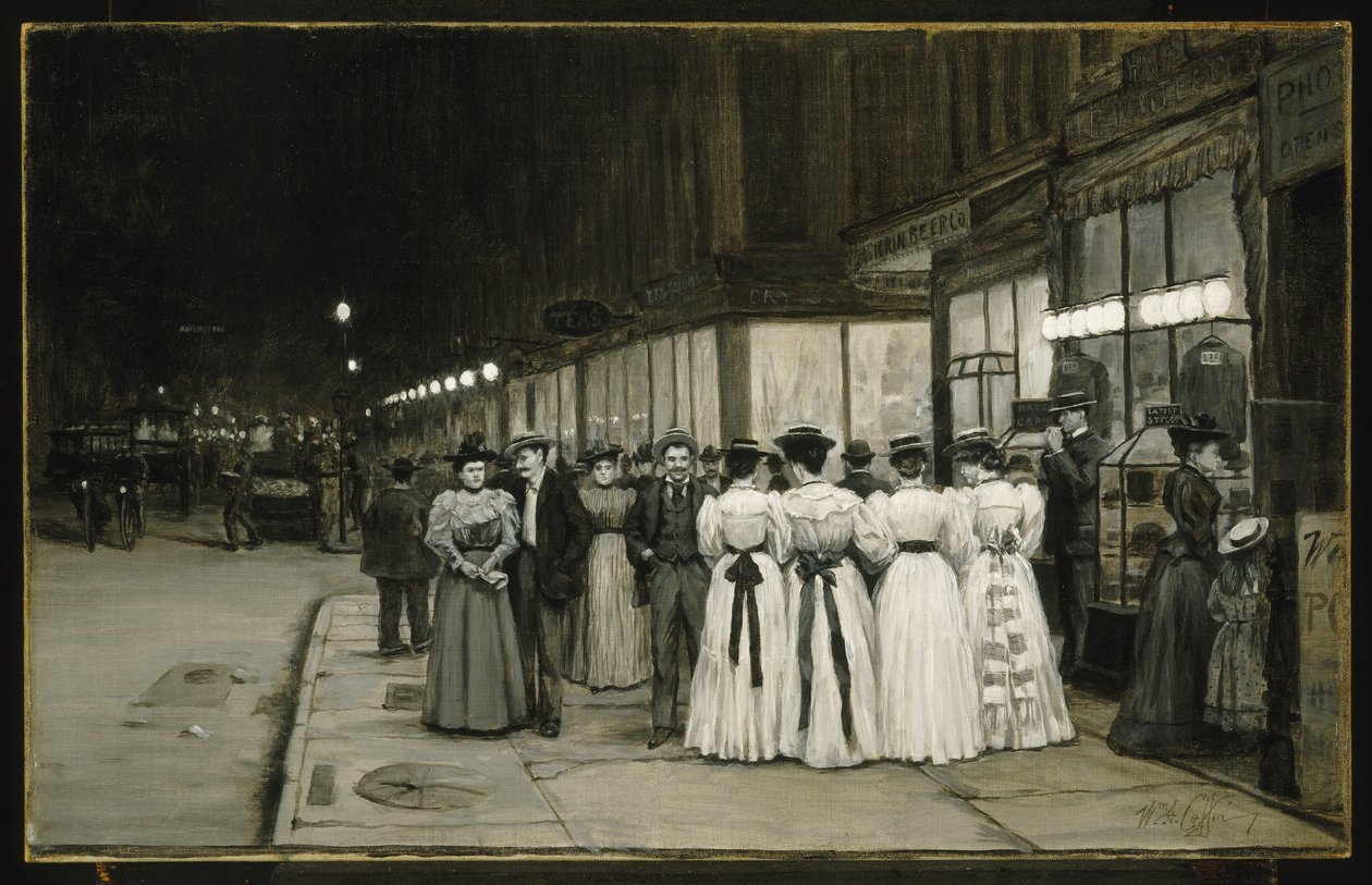 Ağustos Cumartesi Gecesi - Sekizinci Cadde by William Anderson Coffin