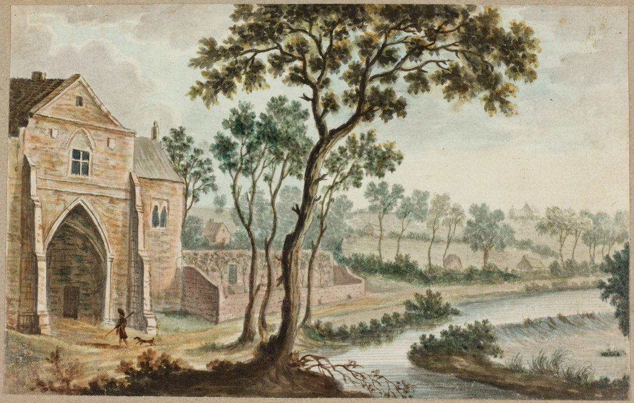 Kilise Binaları ile Peyzaj by William Beilby