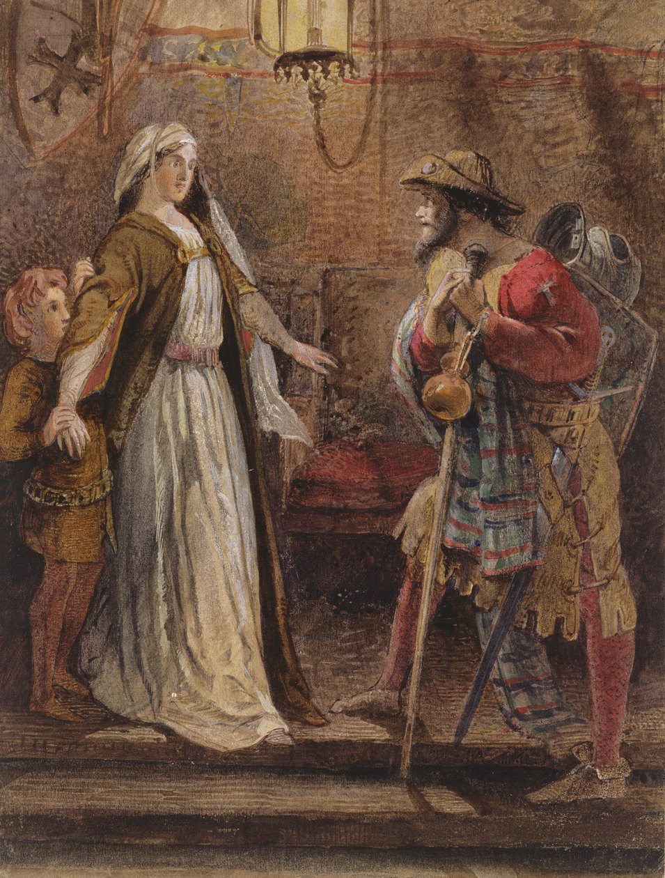 Uzun Haçlı Seferinden Dönüş, 1861 by William Bell Scott