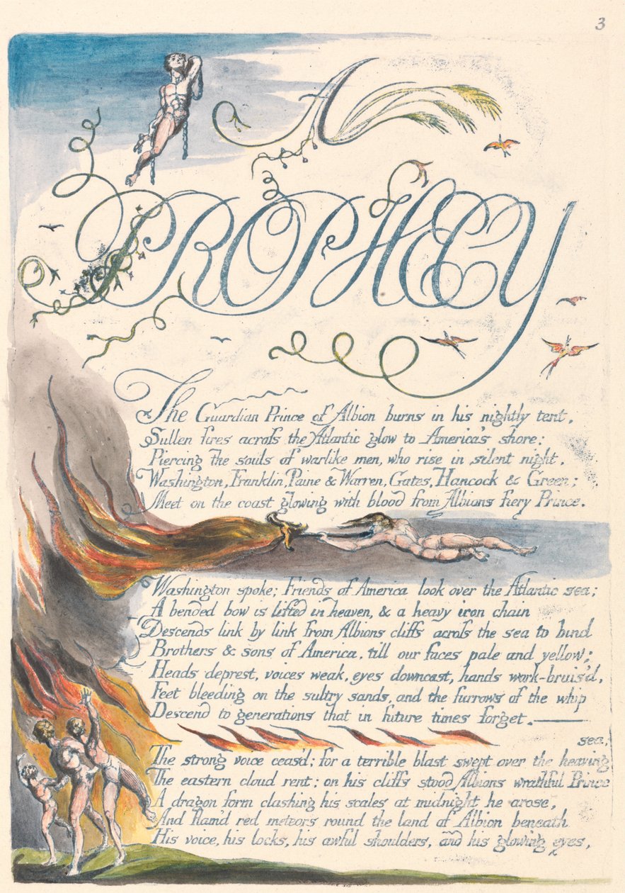 Amerika. Bir Kehanet, Plaka 5, A by William Blake