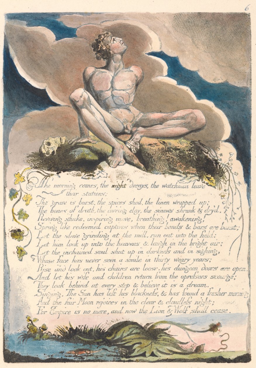 Amerika. Bir Kehanet, Plaka 8, Sabah Gelir.... by William Blake