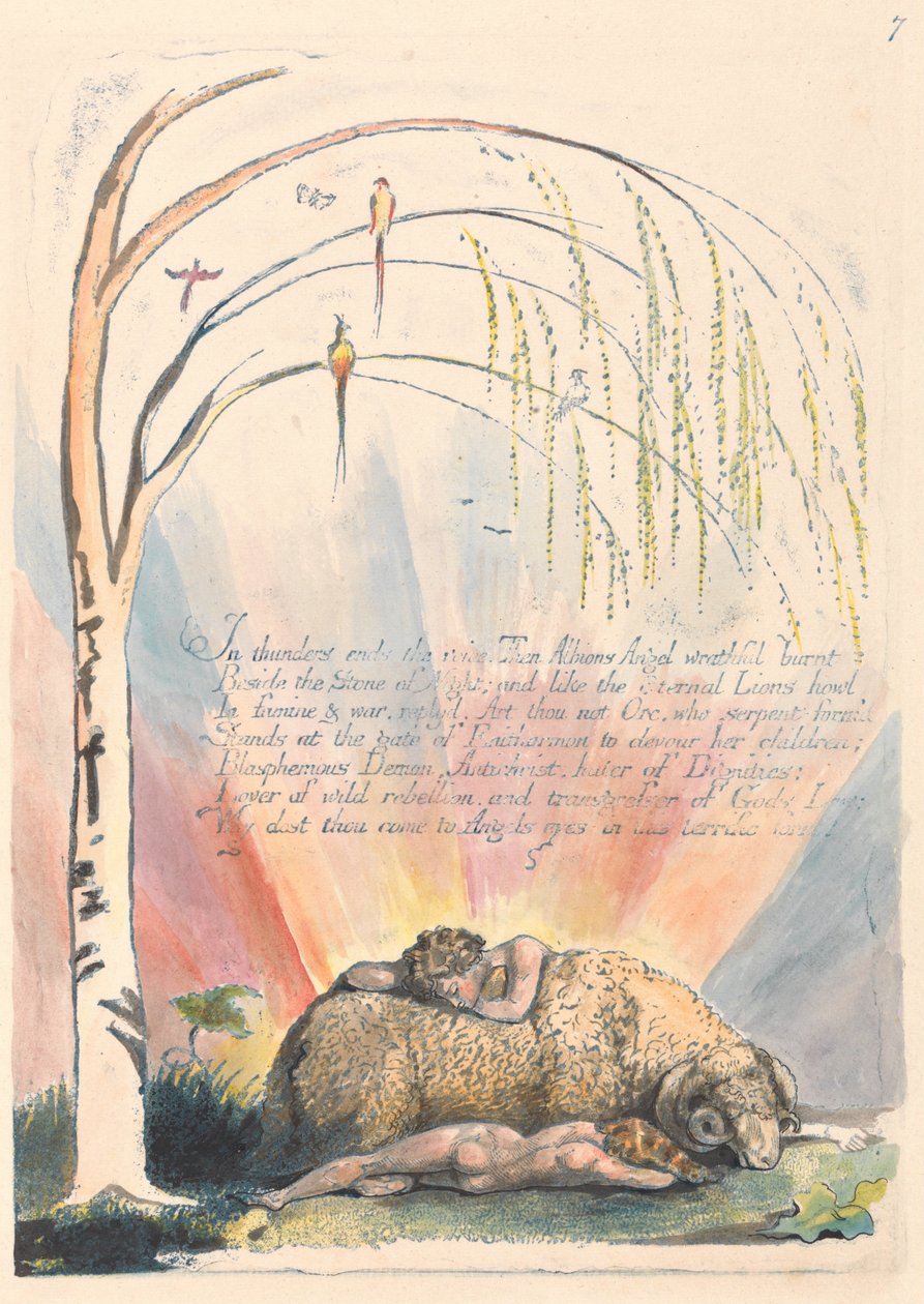 Amerika. Bir Kehanet, Plaka 9, by William Blake