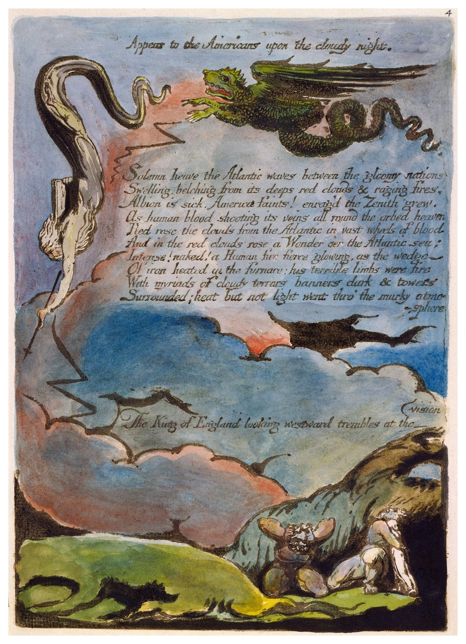 Amerika bir kehanet kopyası bir plaka 06 by William Blake