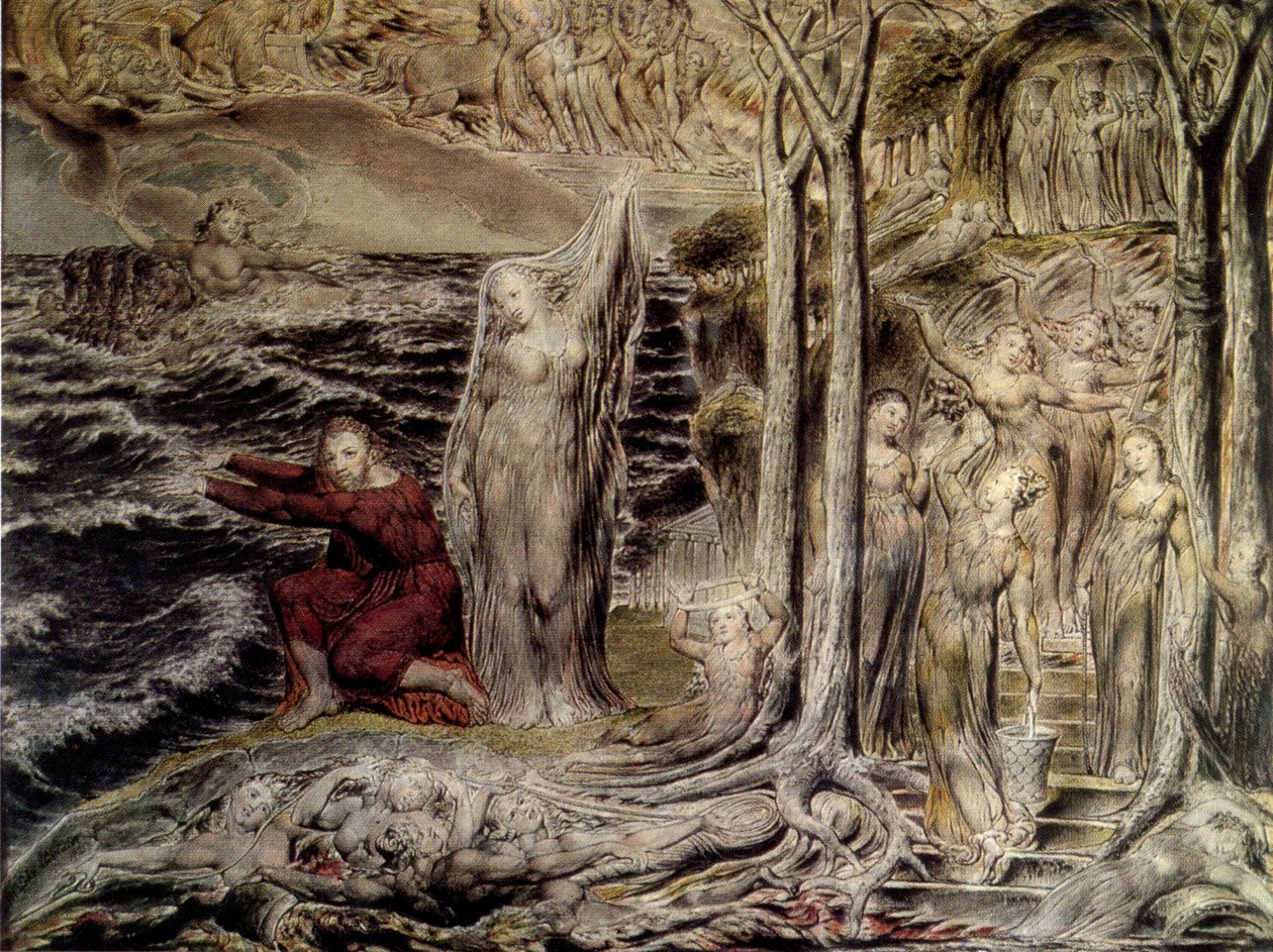 Devon Court perileri mağarasının Blake, Arlington, öfke by William Blake