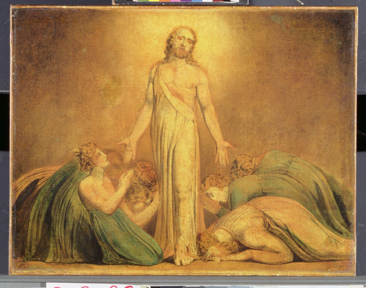 Dirilişten Sonra Havarilere Görünen İsa, 1795-1805 by William Blake