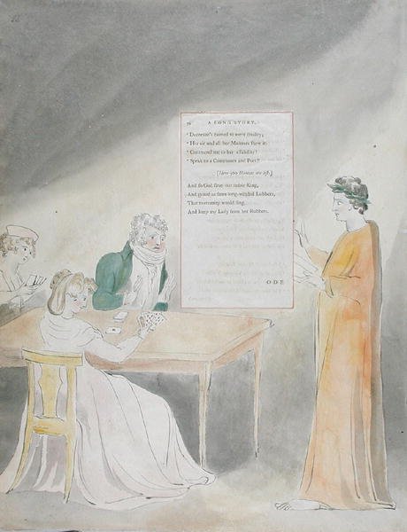 Design 34 for A Long Story in The Poems of Thomas Gray, 1797-98