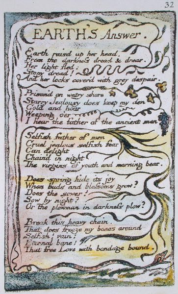 Earths Answer, Songs of Innocence and of Experience (Bentley Copy L) 1789-94