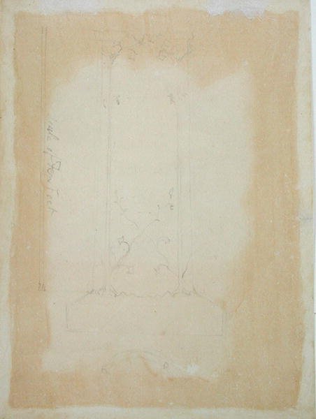 Bir Anıtın Yükseltisi ve Planı, 1819-20 by William Blake