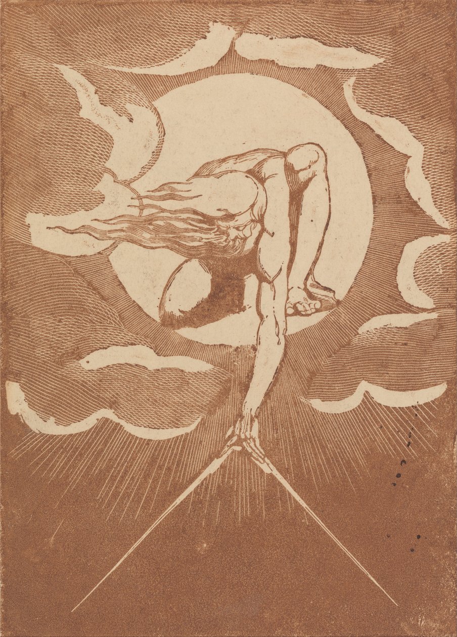 Avrupa. Bir Kehanet, Frontispiece Kanıt İzlenim by William Blake