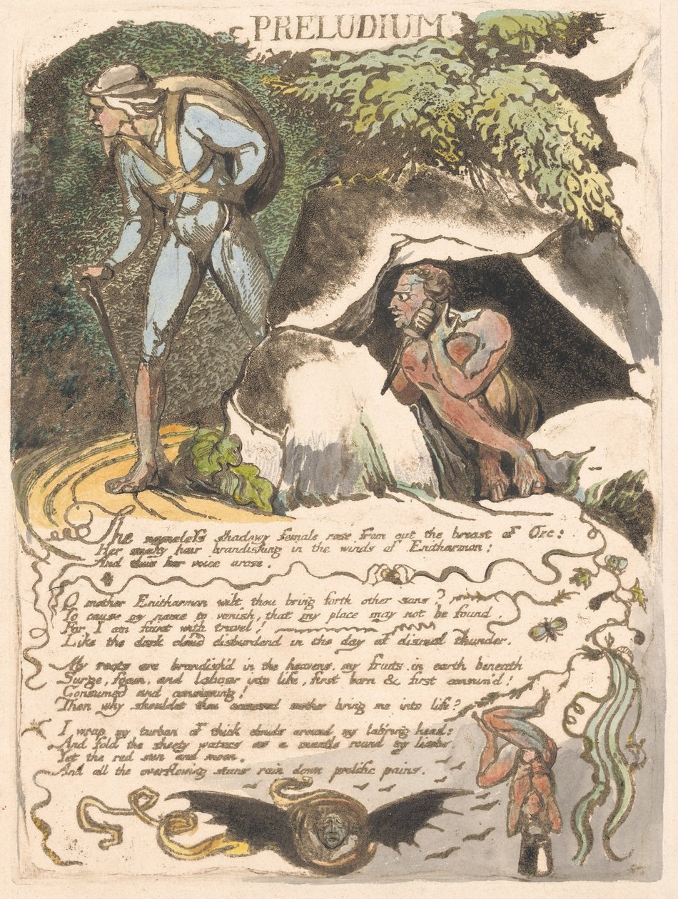 Avrupa. Bir Kehanet, Levha 3, Preludyum by William Blake