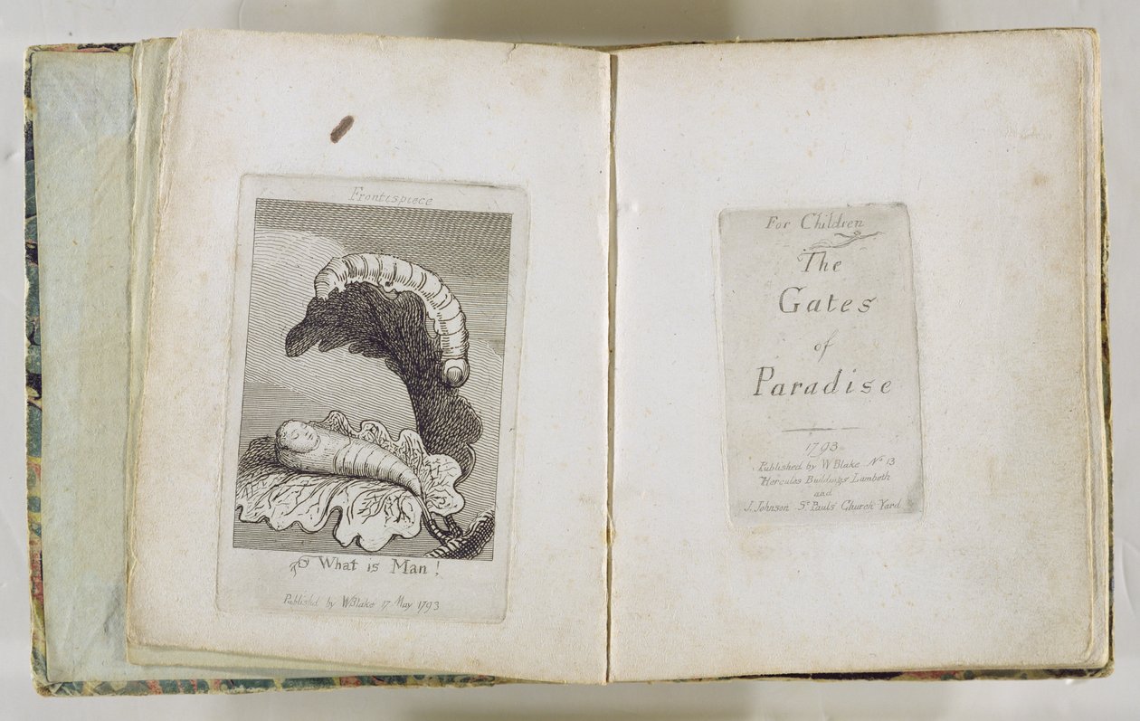 Çocuklar için. Cennetin Kapıları (ve Frontispiece), 1793 by William Blake