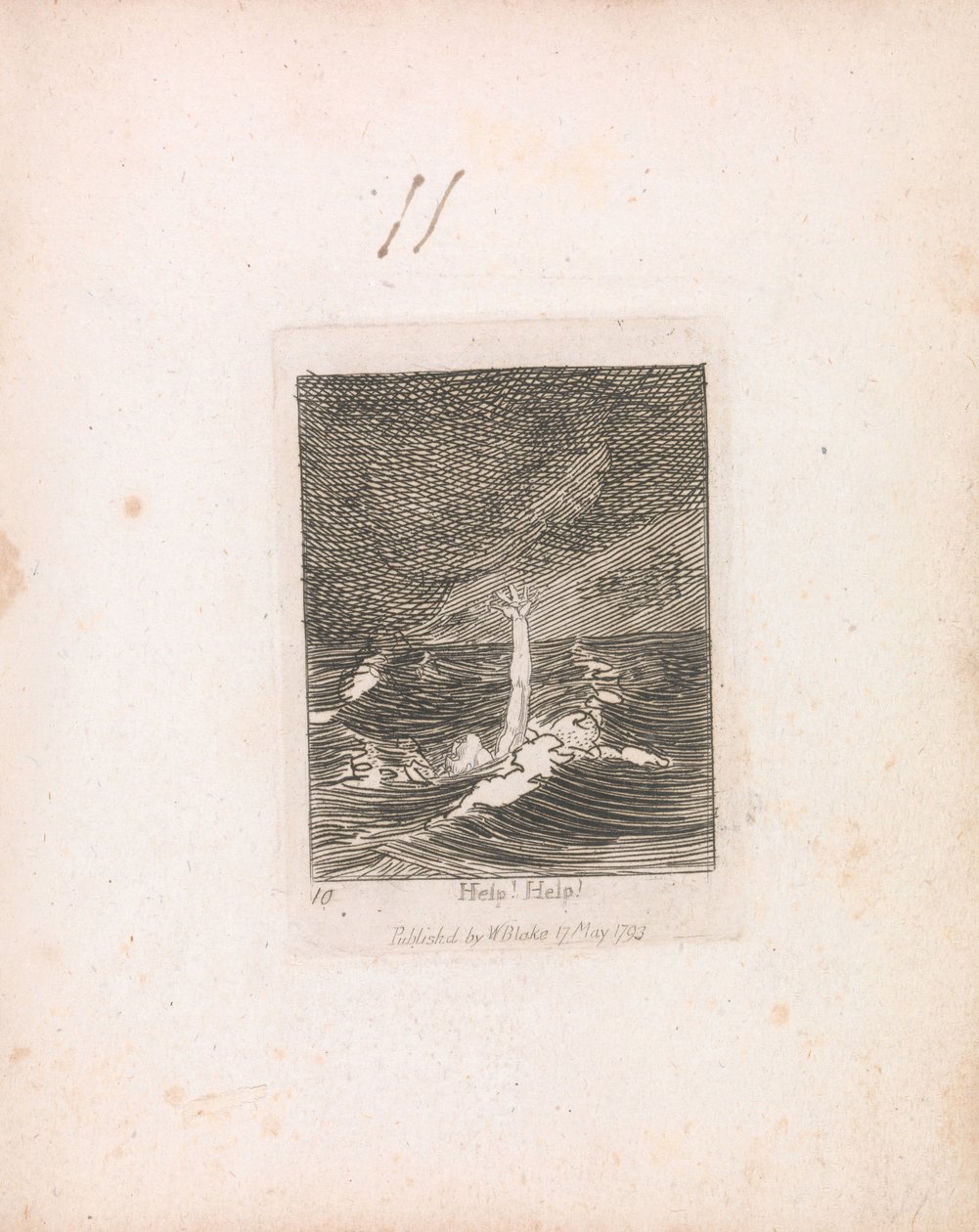 Çocuklar için. Cennetin Kapıları, Levha 12, Yardım Edin! Yardım! by William Blake