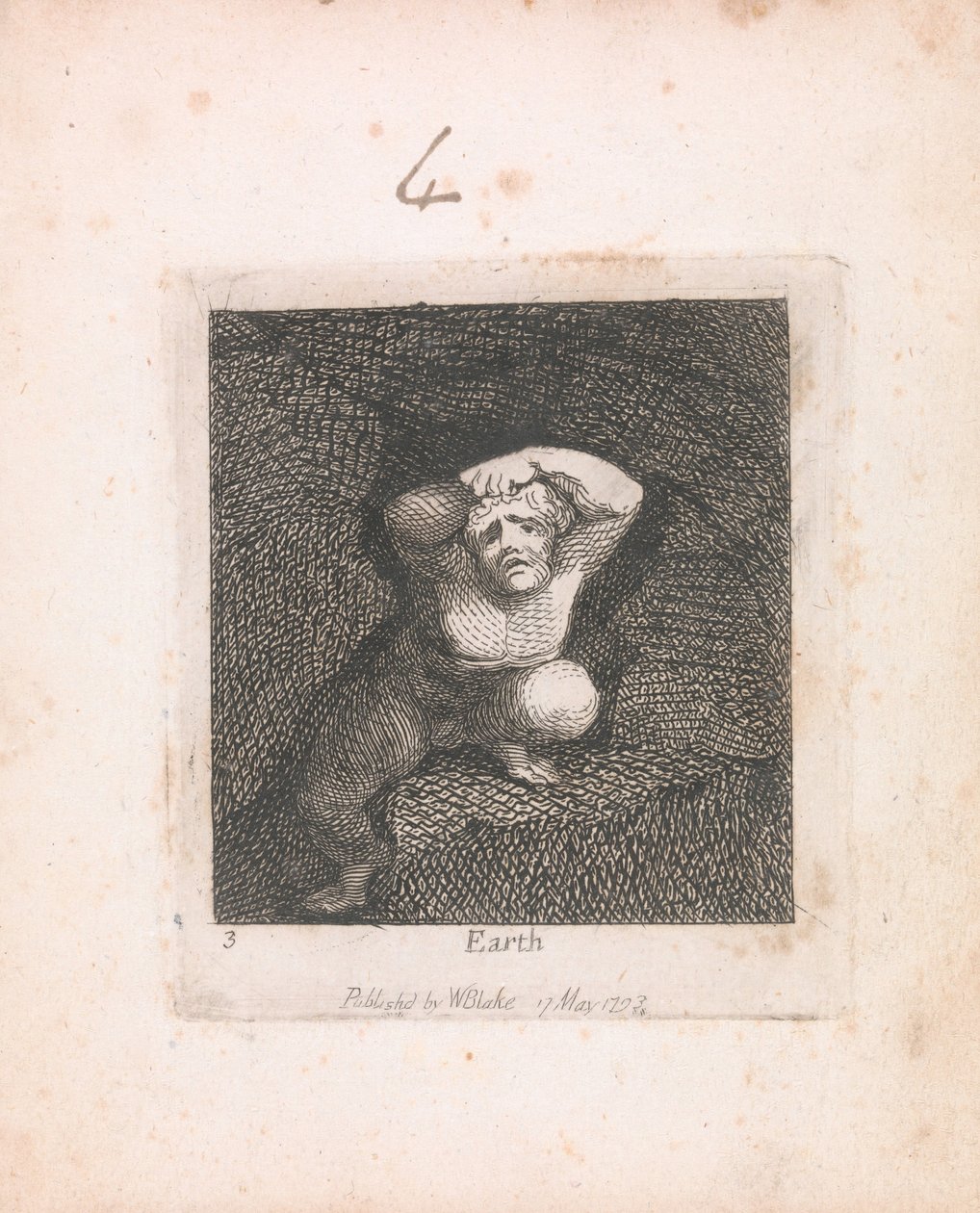 Çocuklar için. Cennetin Kapıları, Plaka 5, Dünya by William Blake