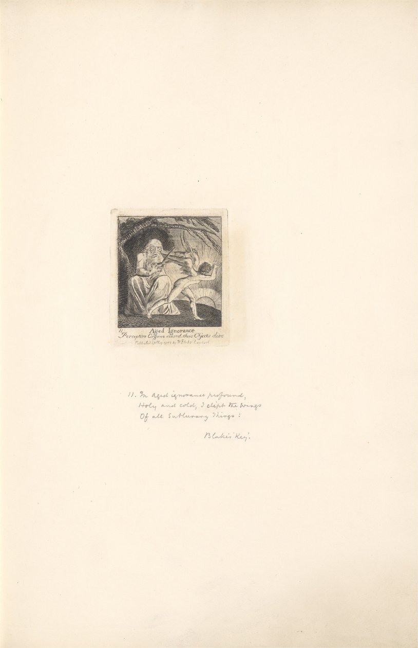 Cinsiyetler İçin - Cennetin Kapıları, Levha 13, Yaşlı Cehalet by William Blake