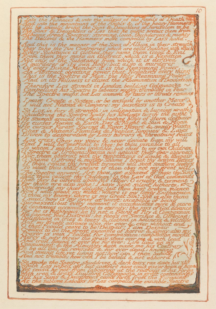 Kudüs, Plaka 10, Fırınlara.... by William Blake