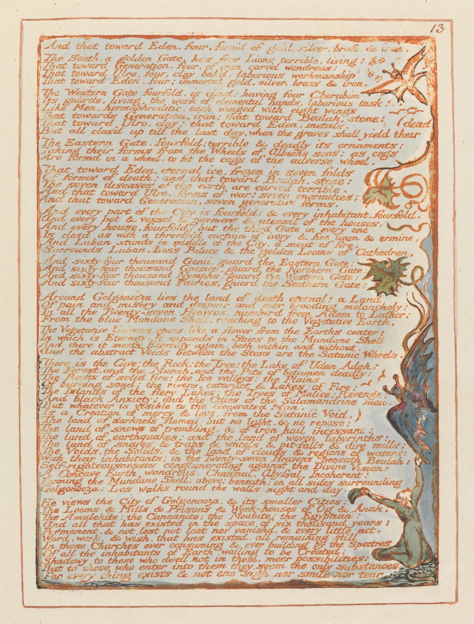 Kudüs, Levha 13, by William Blake