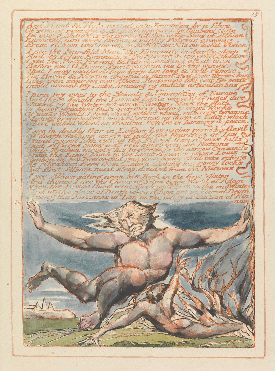 Kudüs, Levha 15, Ve El ve Hyle.... by William Blake