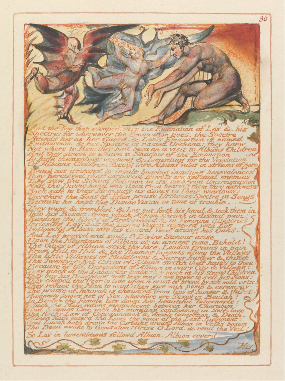 Kudüs, Levha 30 ve Kaçan İki... by William Blake