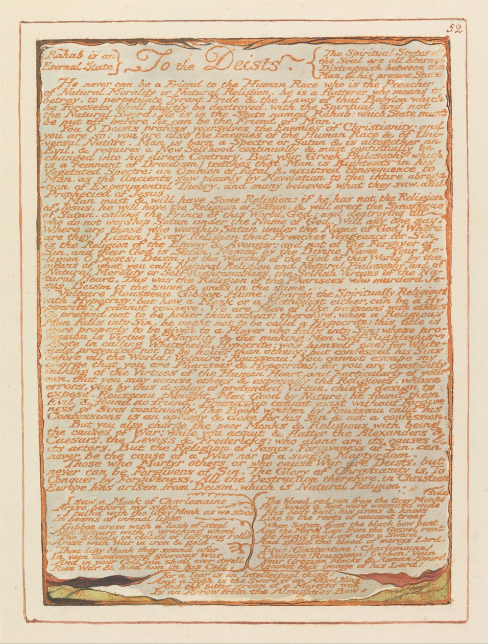 Kudüs, Levha 52, Deistlere.... by William Blake