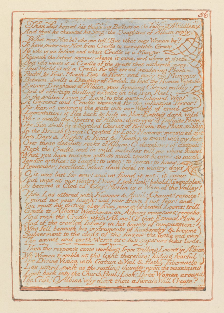Kudüs, Plaka 56, Sonra Los kabardı.... by William Blake