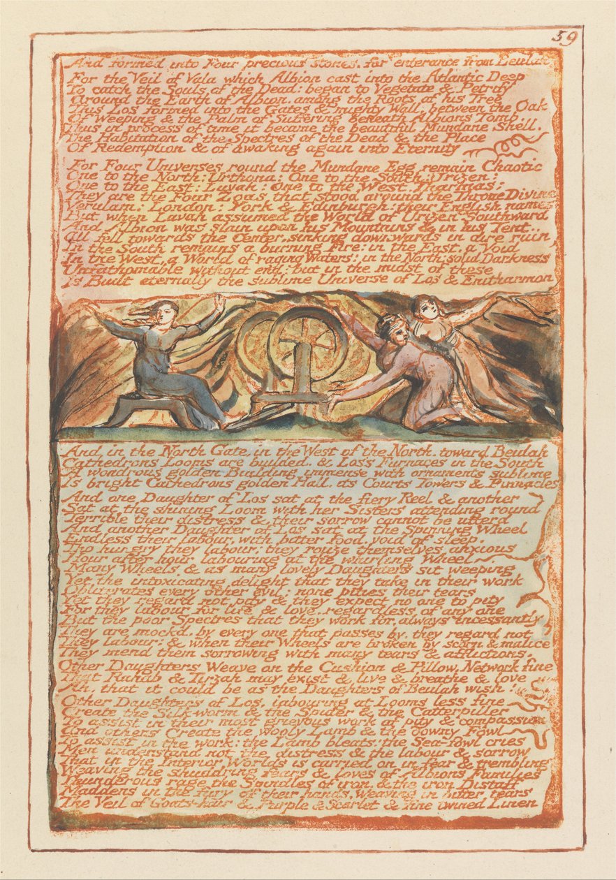 Kudüs, Levha 59, Ve Dört değerli taş haline getirildi.... by William Blake