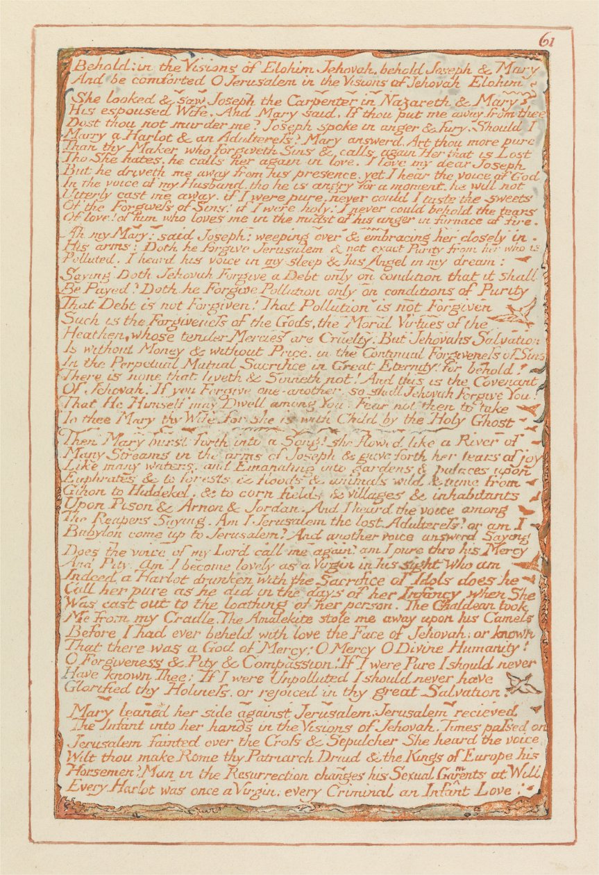 Kudüs, Plaka 61, by William Blake