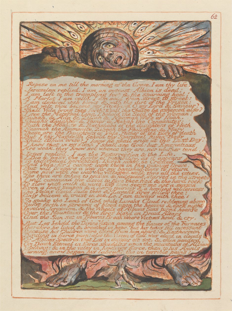 Kudüs, Plaka 62, Üzerime Yat.... by William Blake
